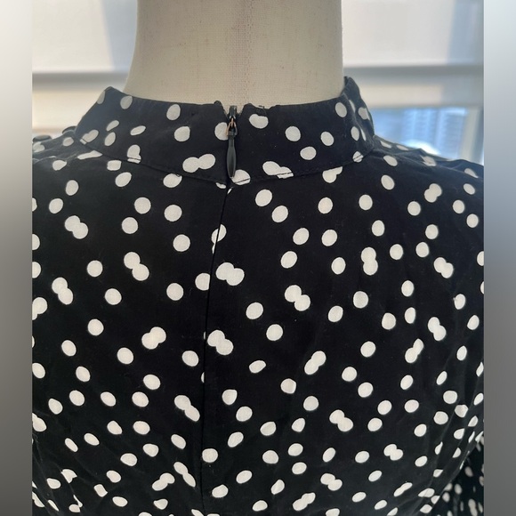 Zara black dress with white polka dots - Picture 6 of 6